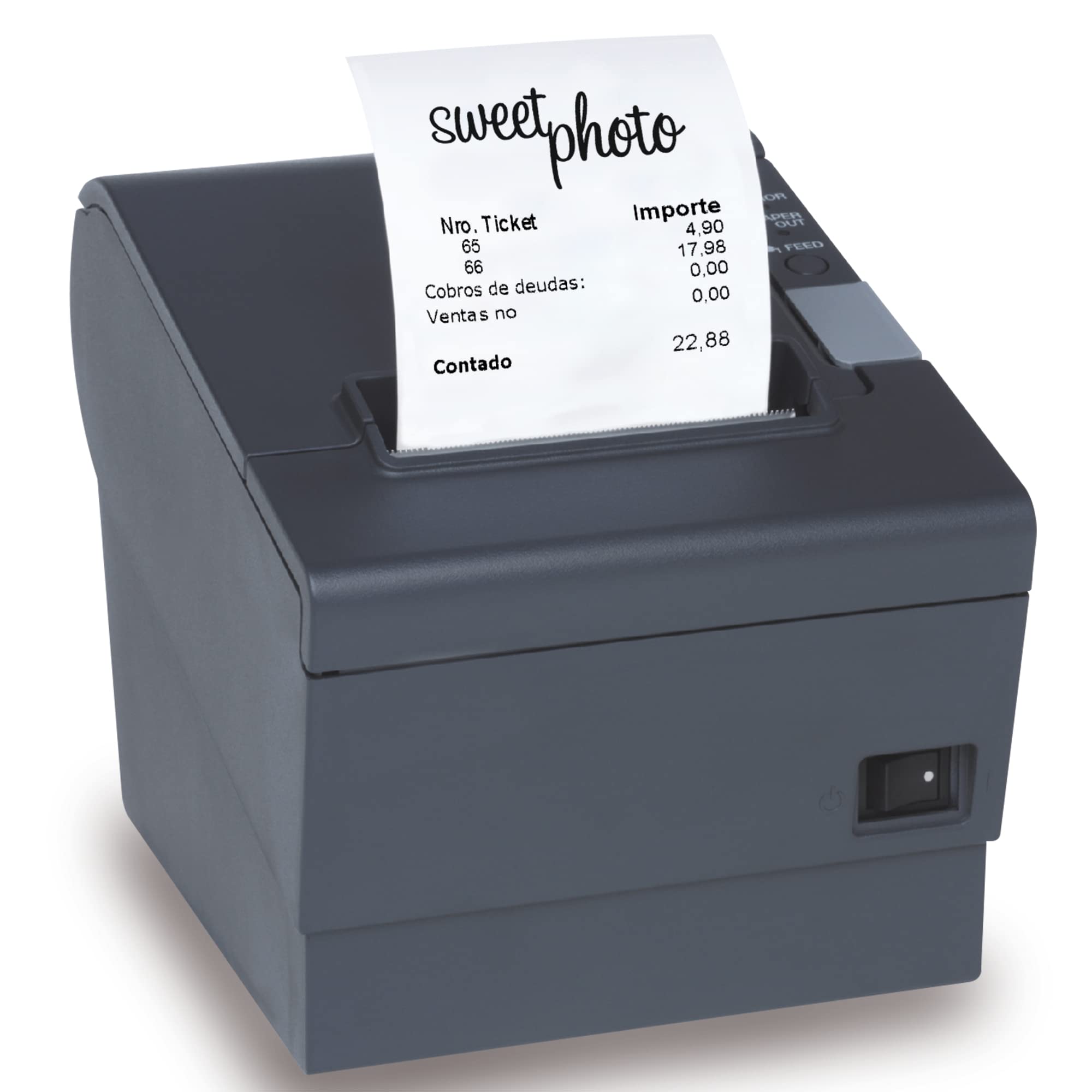 Carta Electra APLI - Confezione Da 10 Rotoli, 57x65x12 Mm, Bianco, Per Stampanti - Foto 2