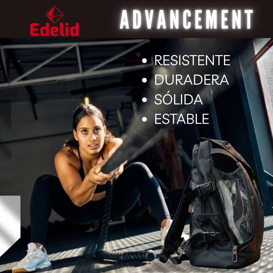 Advancement - mochila hyrox con zapatillero, mochila Deporte, Alta Resistencia, Compartimento Smart, bolsa Gimansio unisex mujer y hombre, versátil para crossfit, gym, padel, futbol, Basquet... - 3
