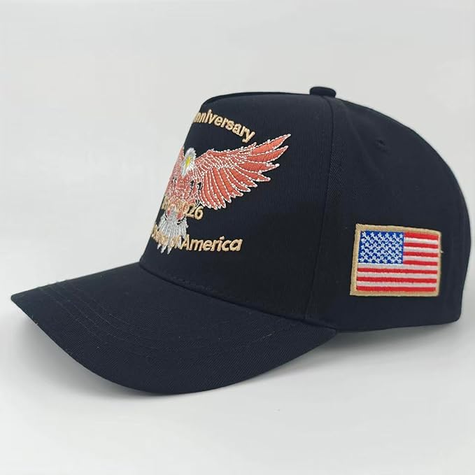 Gorra de béisbol con bandera bordada ajustable unisex miniatura 2