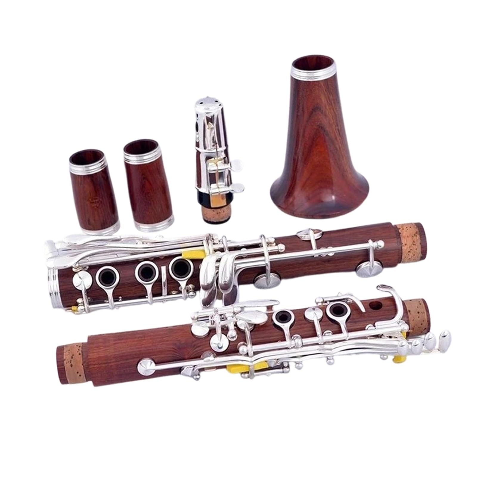 Clarinetto Professionale Chiavi Placcate In Argento Per Clarinetto Professionale A 18 In ​​palissandro