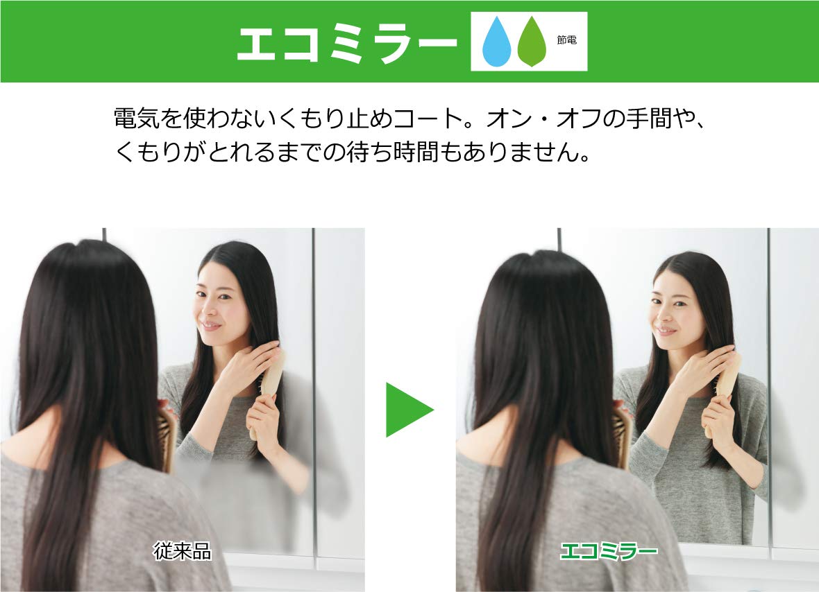 Amazon | TOTO 洗面化粧台用 化粧鏡(KEシリーズ) 間口600 一面鏡