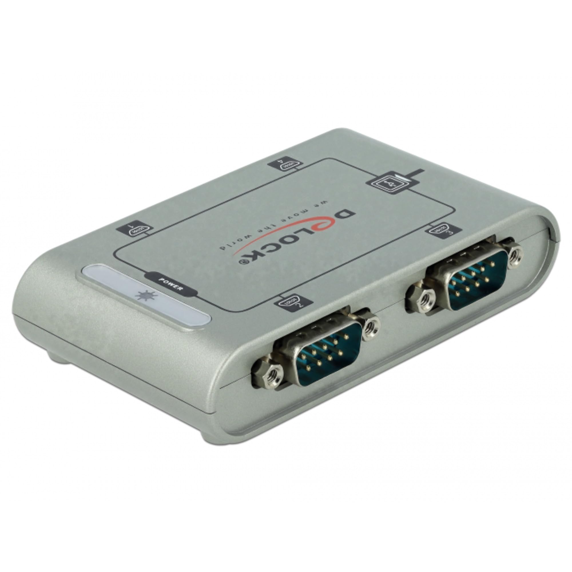 Delock USB 2.0 zu 4 x Seriell Adapter