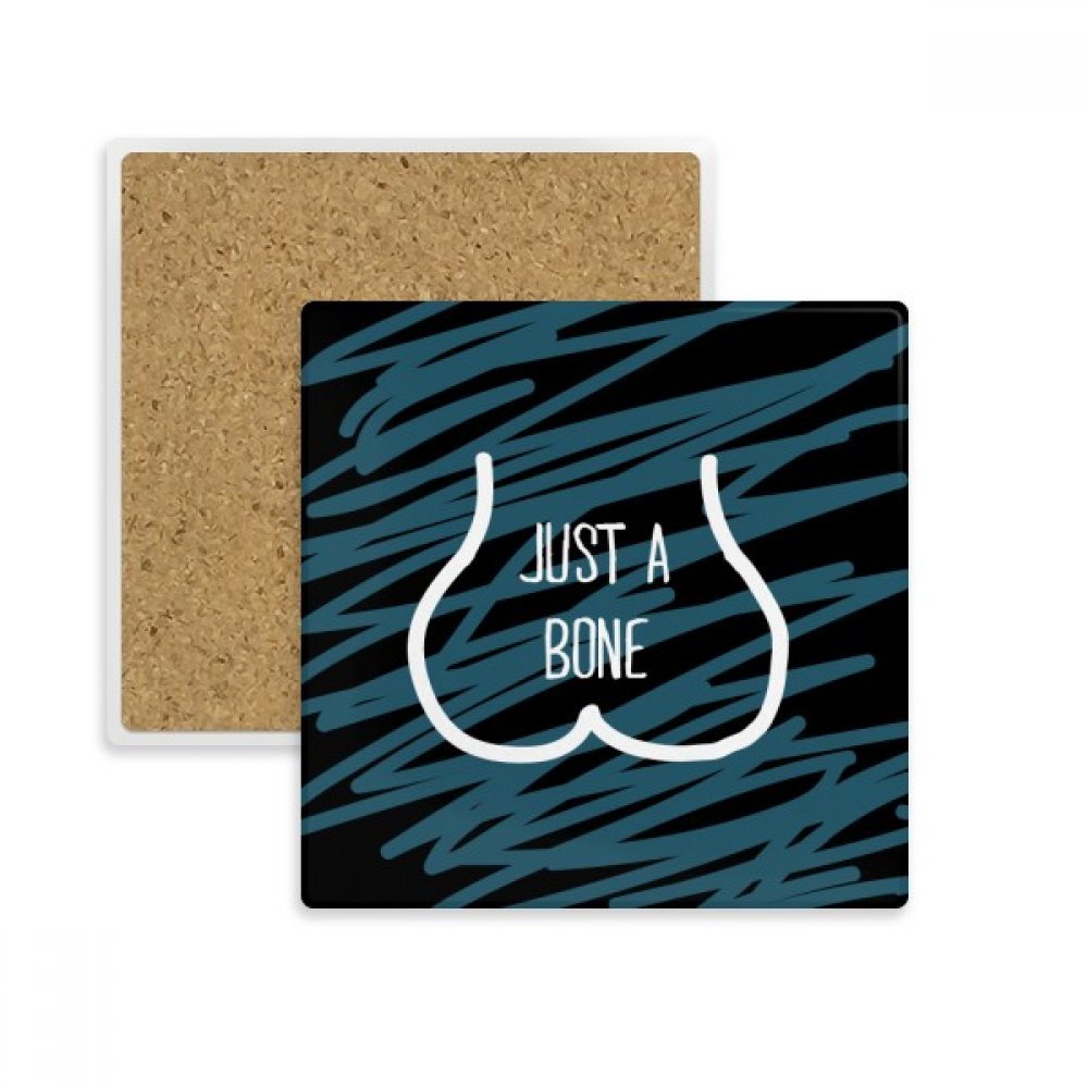 Dessous de verre cadeau original Juste Funny Bone en pierre pour pendaison de crémaillère