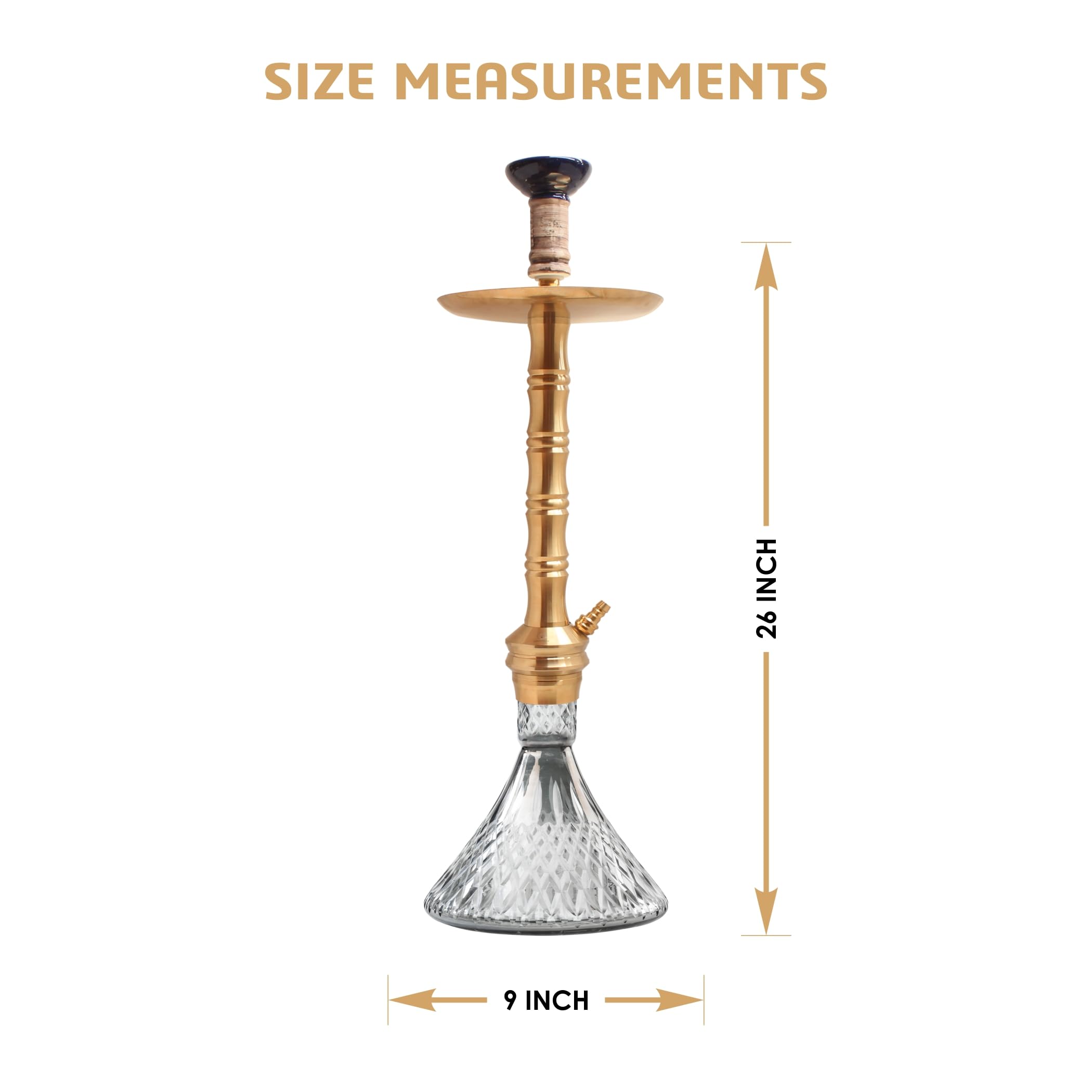 COCOYAYA Mafioso Series Rizzi Hookah Golden with Bag : Amazon.in