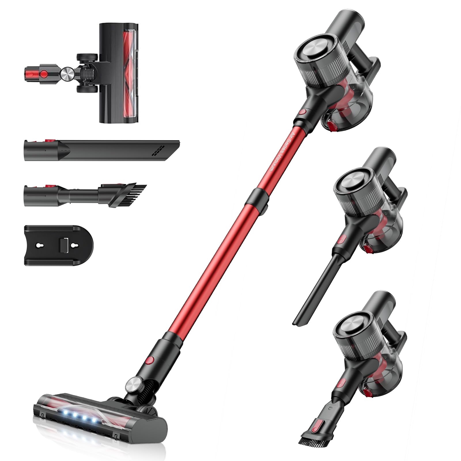 Amazon | Hearten 掃除機 コードレス【45,000PA超強力吸引・自立式設計