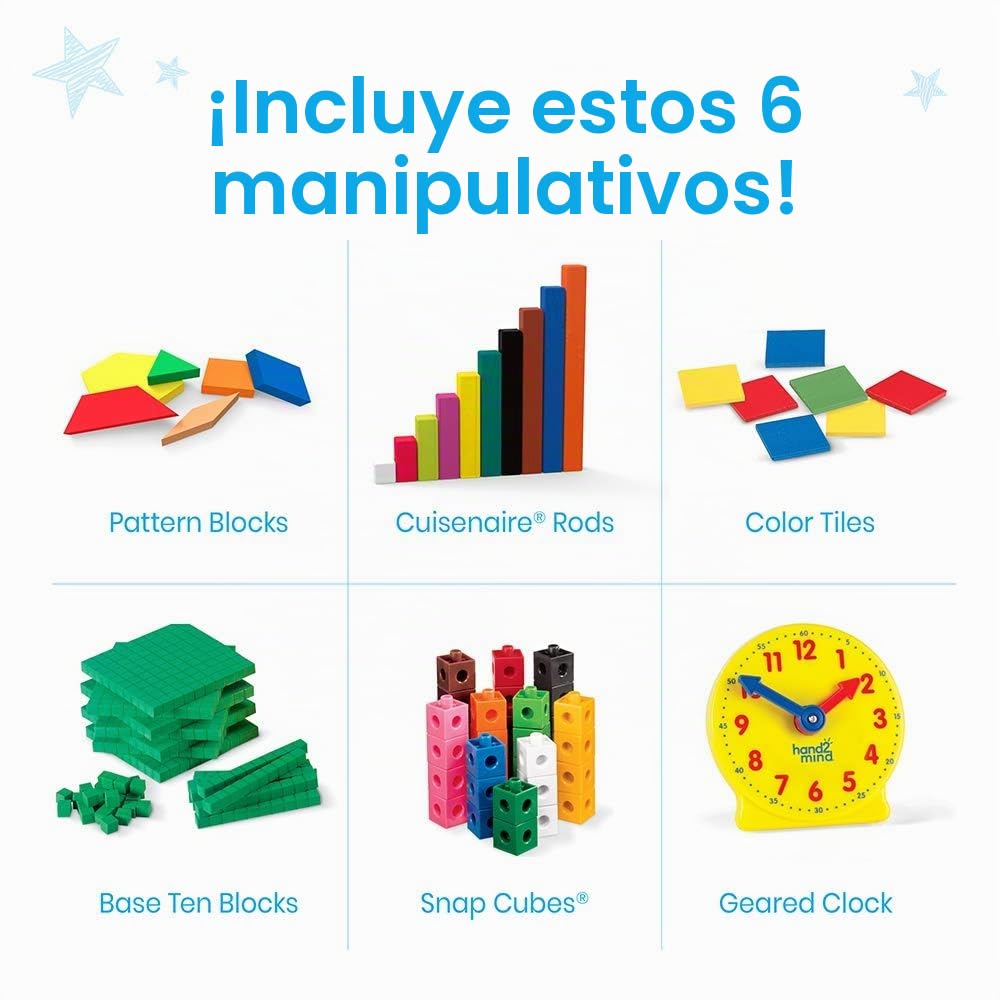 Learning Resources Kit de recursos didácticos para aprender en casa , matemáticas, niños, educación