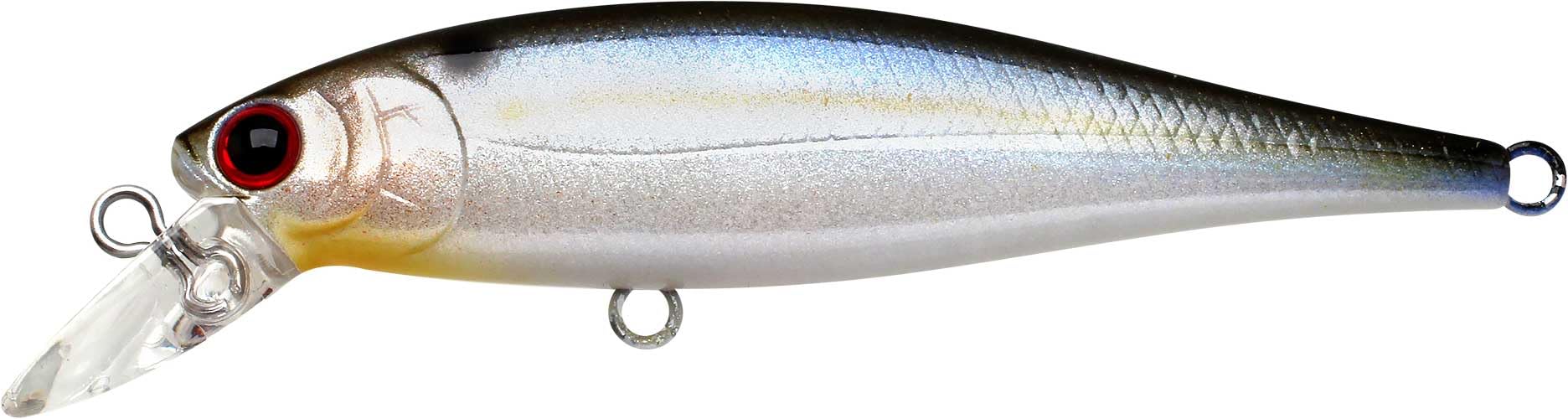 LUCKY CRAFTPointer 65, 183 Pearl Threadfin Shad, Jerkbait, Trout Fishing Lure, Freshwater Bass Fishing Lure, Suspending Hard Bait with Side-to-Side Action, Weight Fixed Low Center Balancer