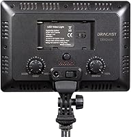 Vista 3 de Dracast Serie X LED240 bicolor en la cámara LED luz de vídeo con batería y cargador