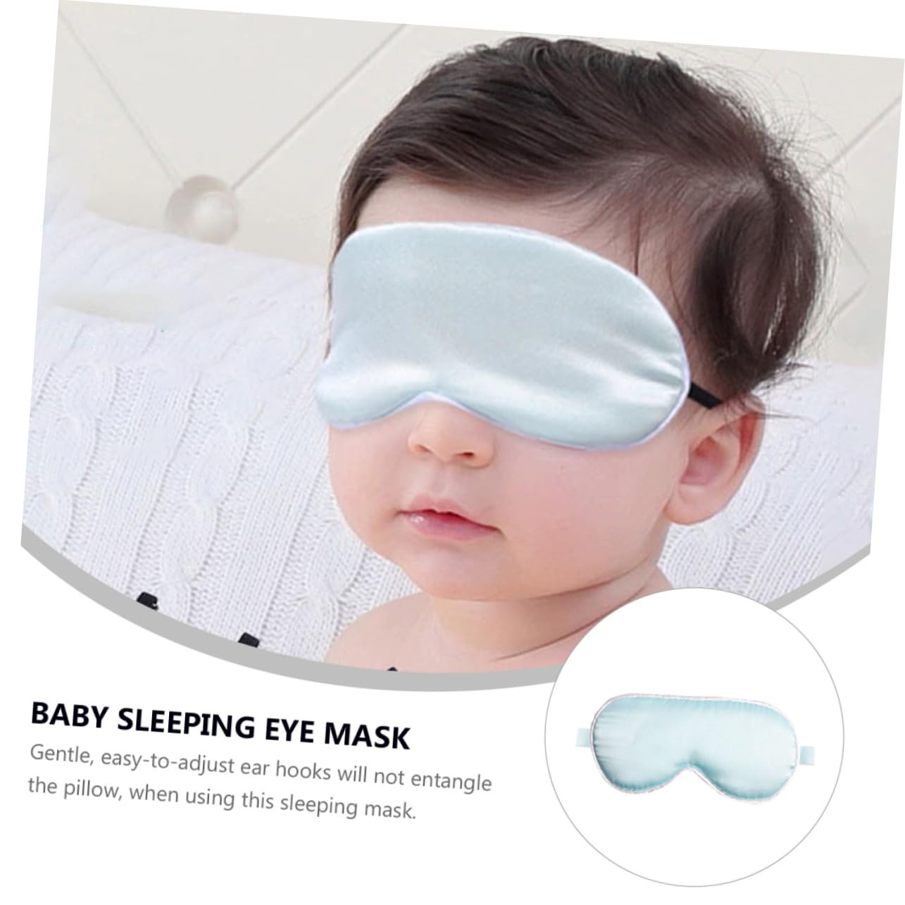 Beavorty 5St Brille sensorisch Schläfer Auge für Blackout augenpflaster eyepatches Augenschutz für Schlafmaske aus Seide für Maulbeerseide Sky-blue
