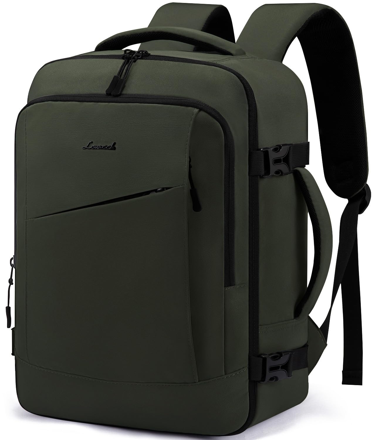 LOVEVOOK Ryanair Handgepäck 40x30x20, Rucksack Handgepäck Flugzeug Herren für 14 Zoll Laptop, 24L Klein Reiserucksack Travel Backpack Tasche Damen Eurowings für Weekender, Business, Schwarz