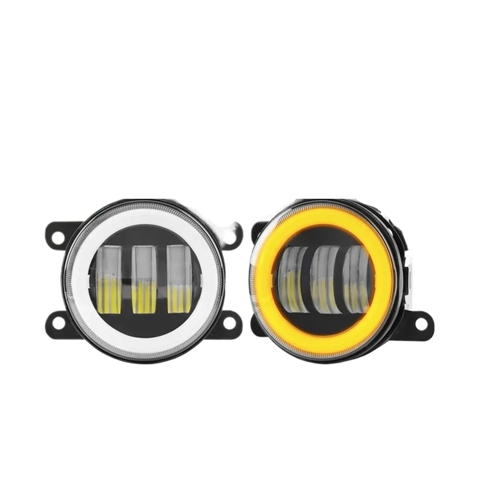 Faros Angel Eyes para coche con luz diurna DRL doble color antiniebla de alta intensidad 4x4 8