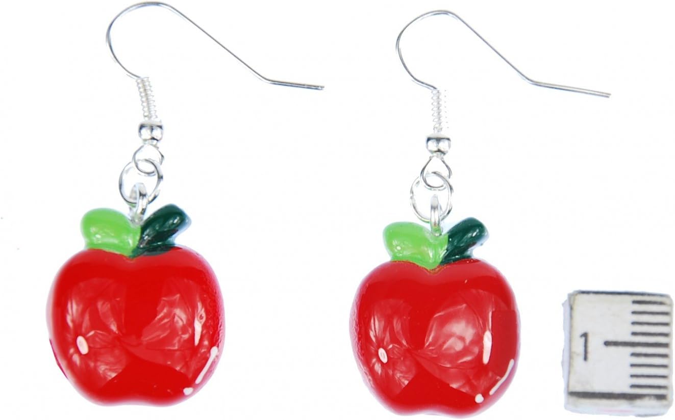 Half Apple Earrings Miniblings Food Fruit Fruits Healthy Apples