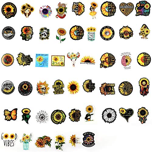 image for Yisong 145 Pieces Sunflower Stickers Sunflower Vine Themed Decal Vinyl