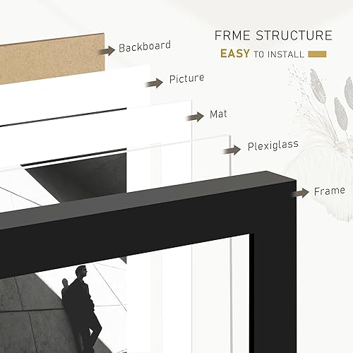 Miniatura 364 de Picrit - Juego de 12 portarretratos de 5 x 7 pulgadas para colgar en la pared o exhibir sobre una mesa, para fotos de 4 x 6 con paspartú o 5 x 7