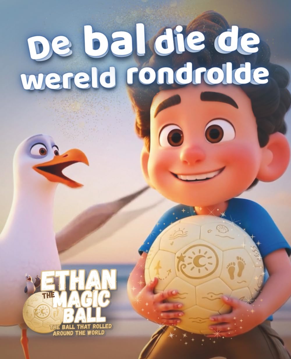 De Bal die de Wereld Rondrolde: Een magisch geïllustreerd prentenboek vol verbeelding, ontdekking en verwondering voor kinderen overal (Ethan de Magische Bal – De Eerste Reis Serie)