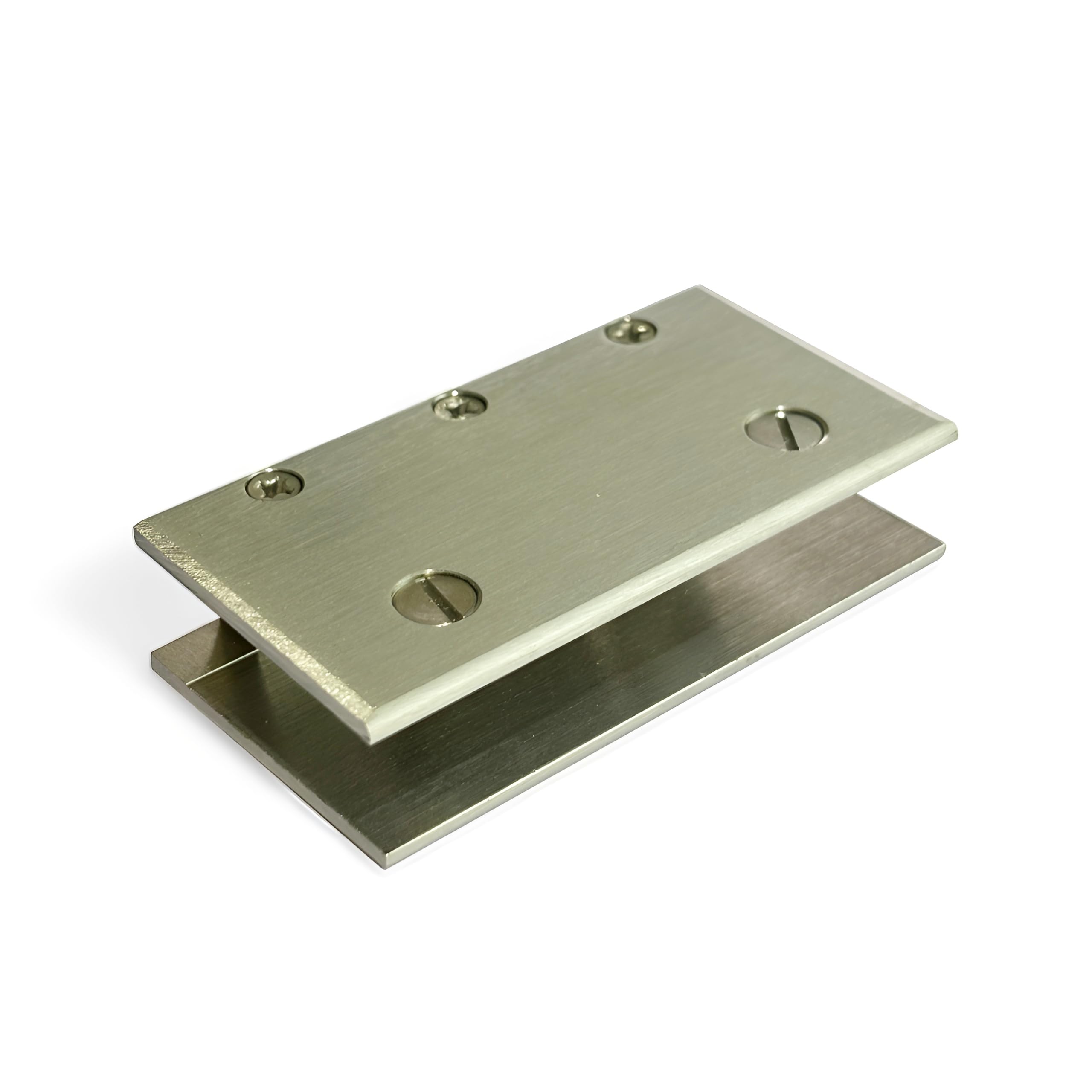 H-Folding Bracket 3 Inch x 1.1/2 Inch x 12mm Glass Clamp Fully Brass Material and SS Finish, Cut Folding Bracket for 12mm Glass Shelf and Heavy Partition (Pack of 1 Pcs.)-image-42