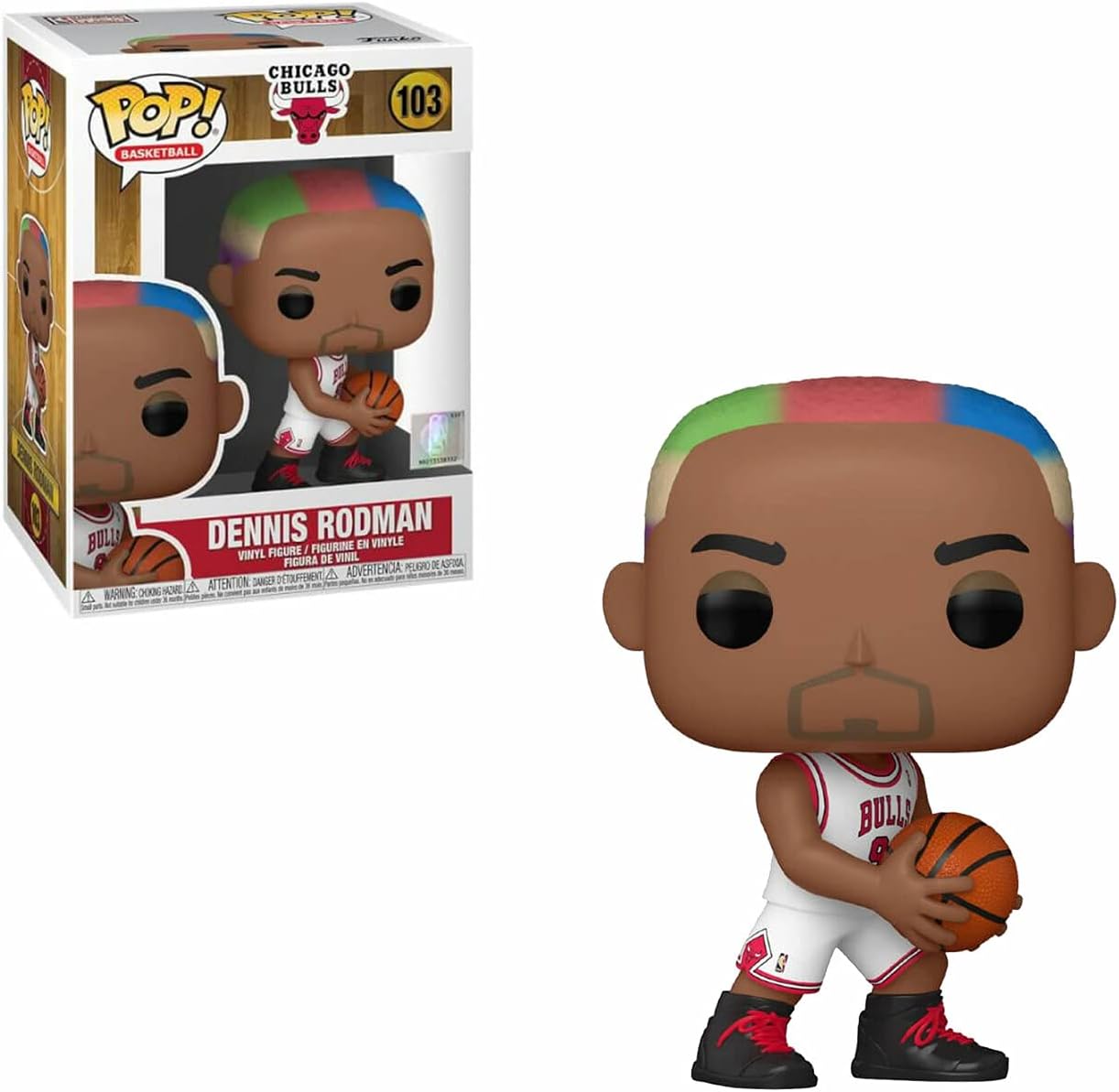 Dennis Rodman Pop #103 Basketball Vinyl Figure (Includes Compatible Ecotek Plastic Pop Box Protector Case)