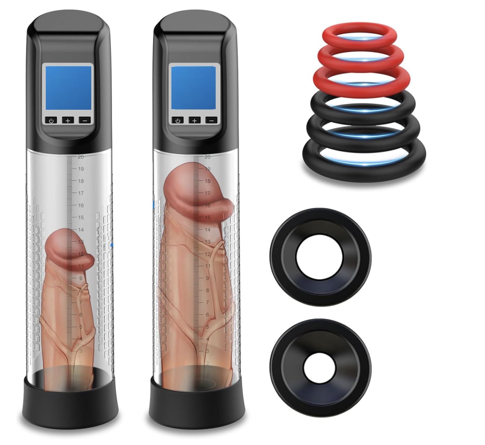 Male Electric Vacuum Pump with 6 Suction Modes & LED Screen NO70185