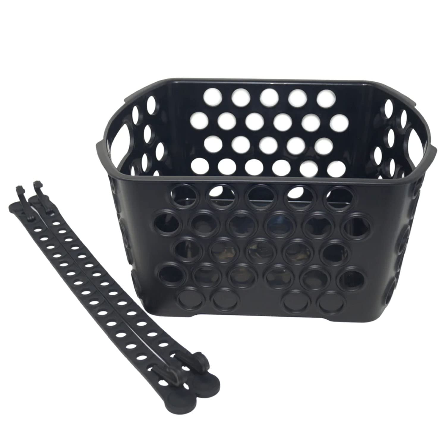 EBike Basket -BiKASE Dairyman Molded Basket - Universal to fit All Racks Including Electric Bikes with Rear Batteries Easy on and Off.