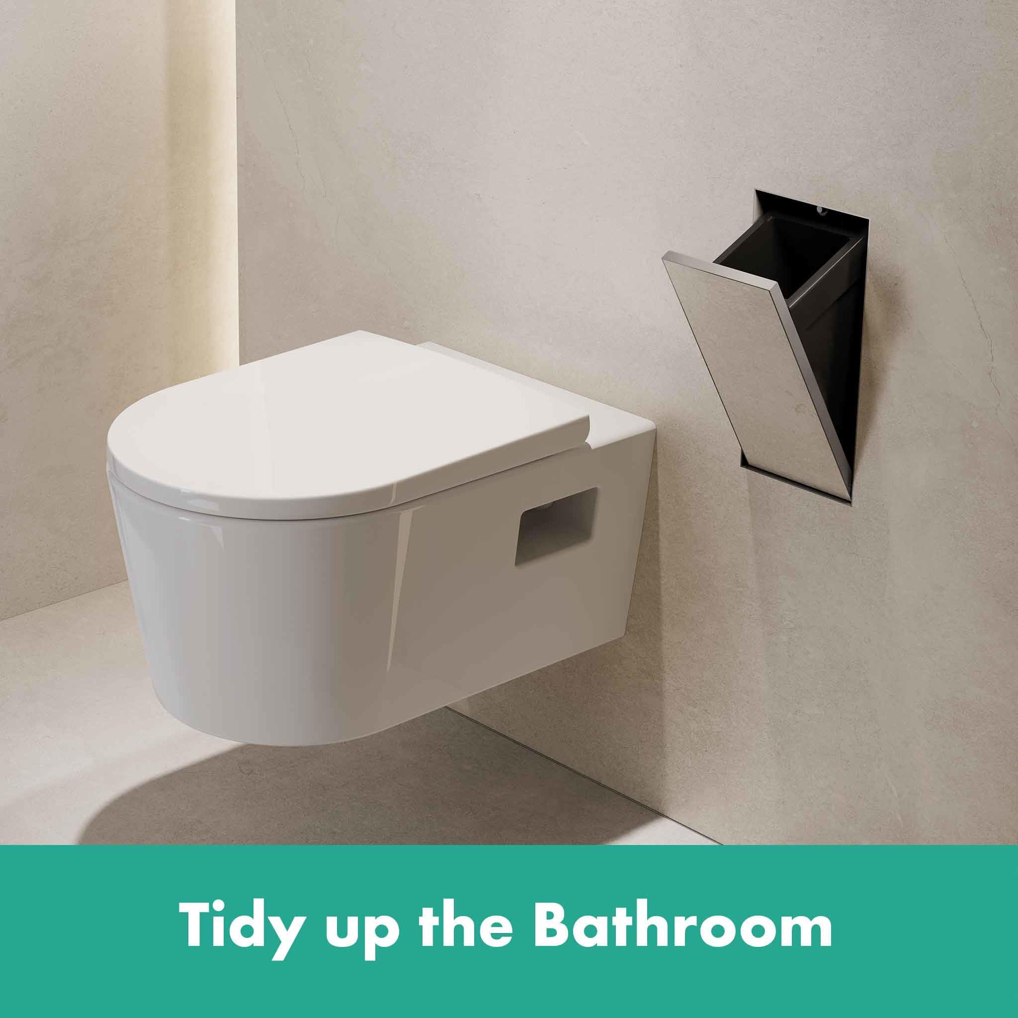 Amazon.com: hansgrohe XtraStoris Rock Recessed Trash Bin with