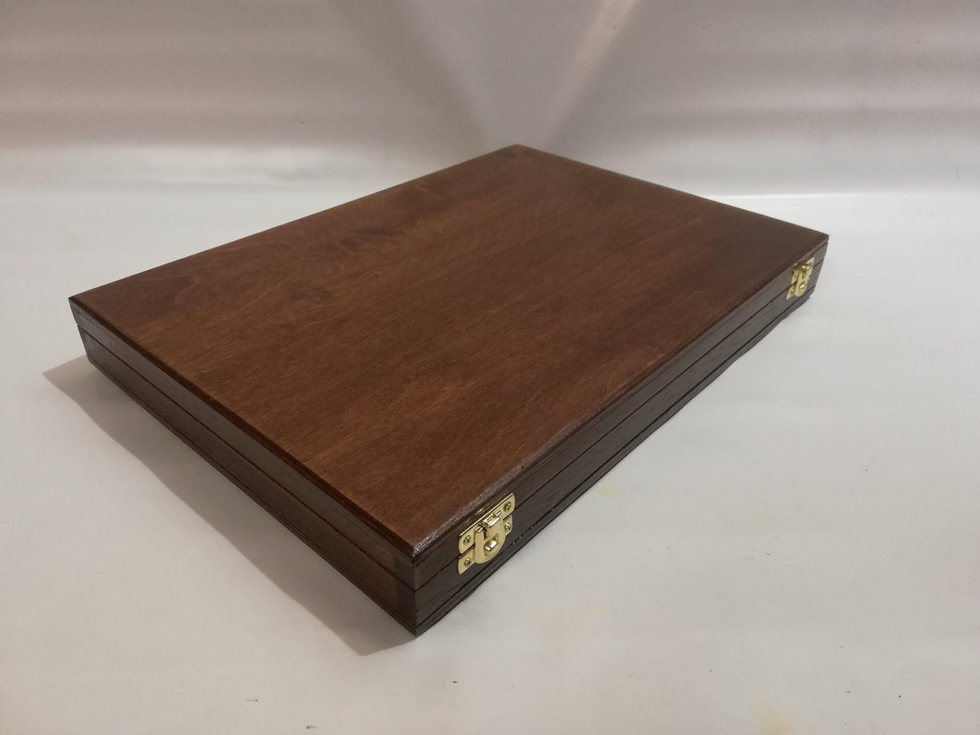 Estuche de Madera para Bandejas Numismáticas, Interior de Terciopelo, Vitrina Personalizable para Coleccionistas de Monedas y Medallas