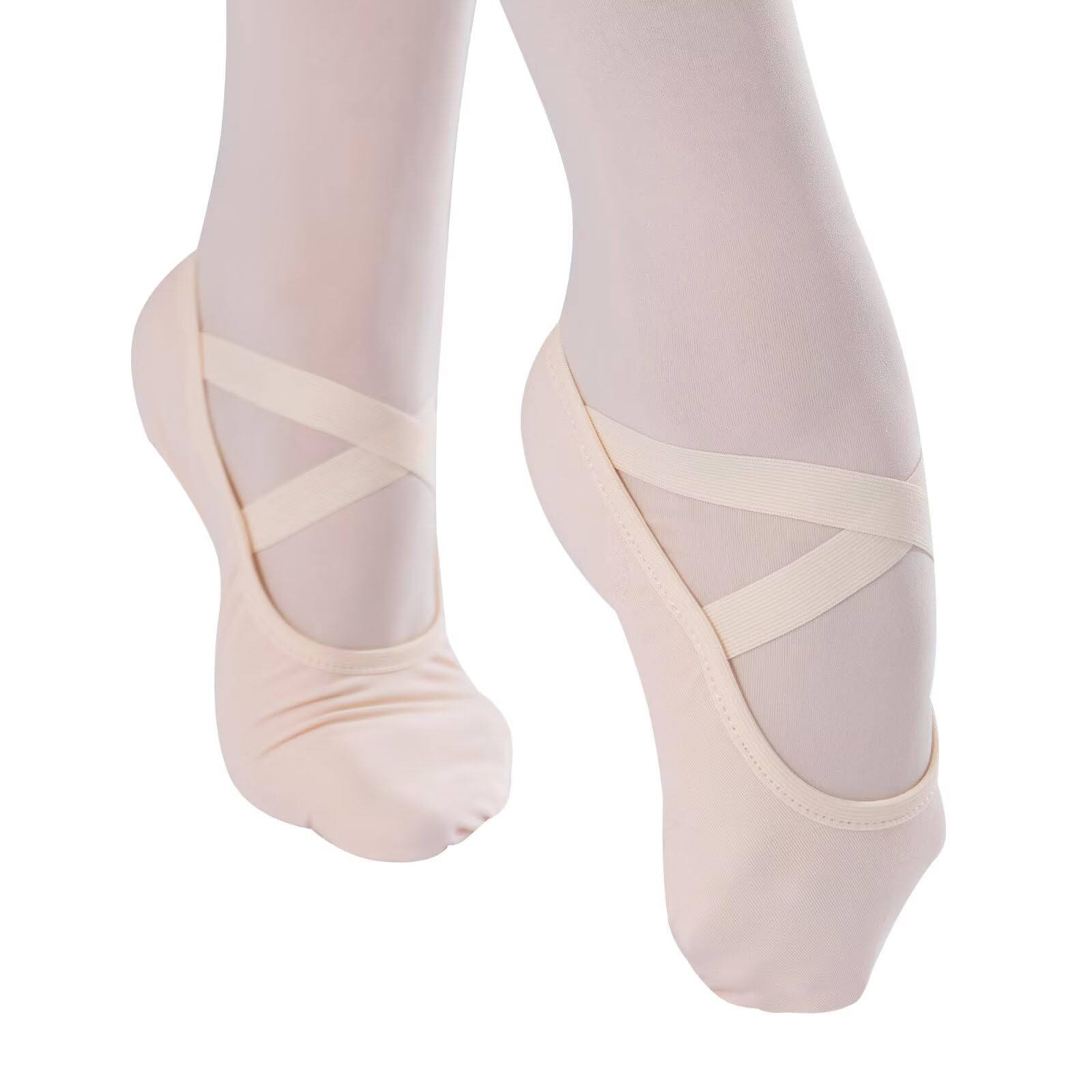 Chaussons de Ballet, Toile Élastique Semelle Fendue Chausson Ballet pour Filles