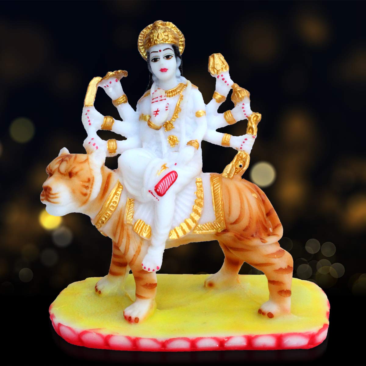 KD HUB Goddess Durga Devi/Nav Durga/Maa Vaishno Devi/Maa Shakti - showpiece Figurine - Spiritual Puja Vastu - Religious Pooja Murti Gift Item