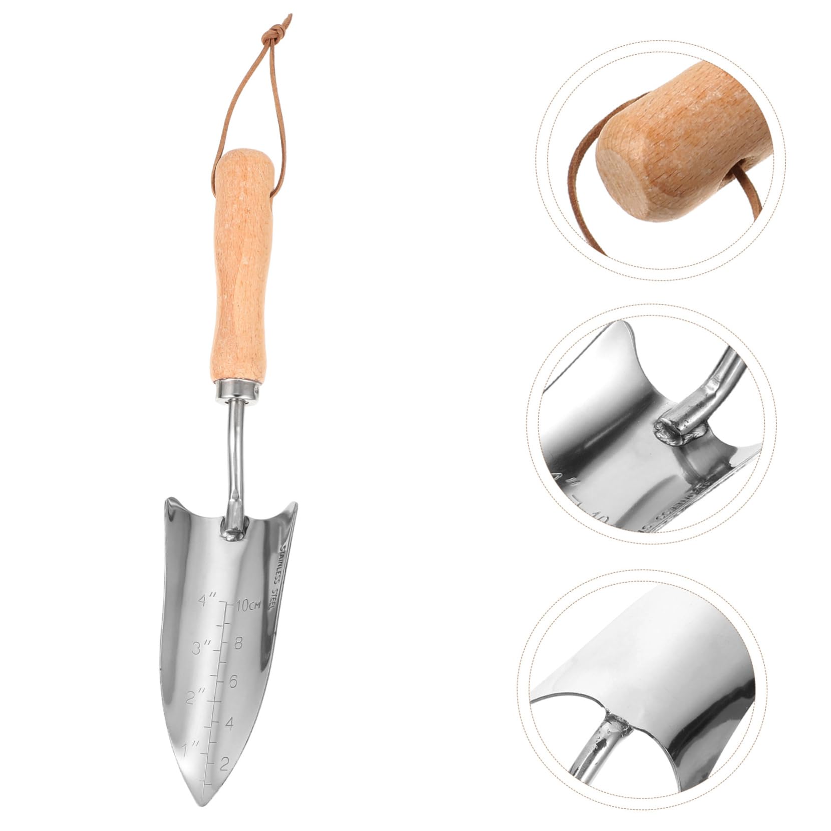 Happyyami 2pezzi Zappetta Da Giardinaggio Acciaio Inossidabile Con Manico Ergonomico Per Piantare e Diserbare Utensile Multifunzionale Per Giardinaggio e Attività All Aperto
