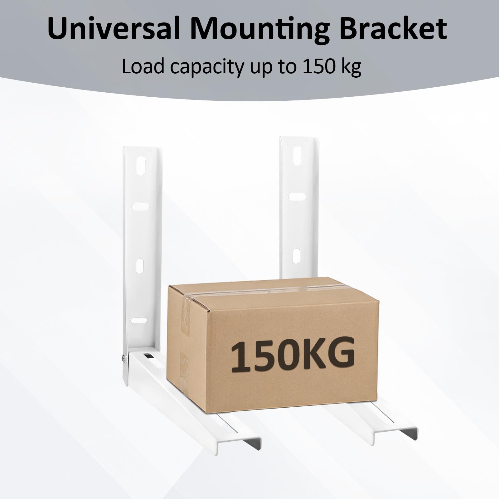 CPROSP 2pcs Wandkonsole Klimaanlage Universal 450×365mm, Wandhalterung Klimaanlage Außengerät bis 150 kg Tragkraft, Verzinkter Stahl, Wandkonsole für Split Klimagerät & Wärmepumpen