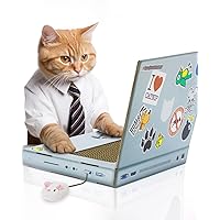 Suck UK Cat Tiragraffi per Gatti-Laptop, Carta