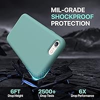 Vista 1040 de Miracase Funda diseñada para iPhone 13 Pro Max con protector de pantalla, [forro de microfibra suave antiarañazos], funda protectora de silicona