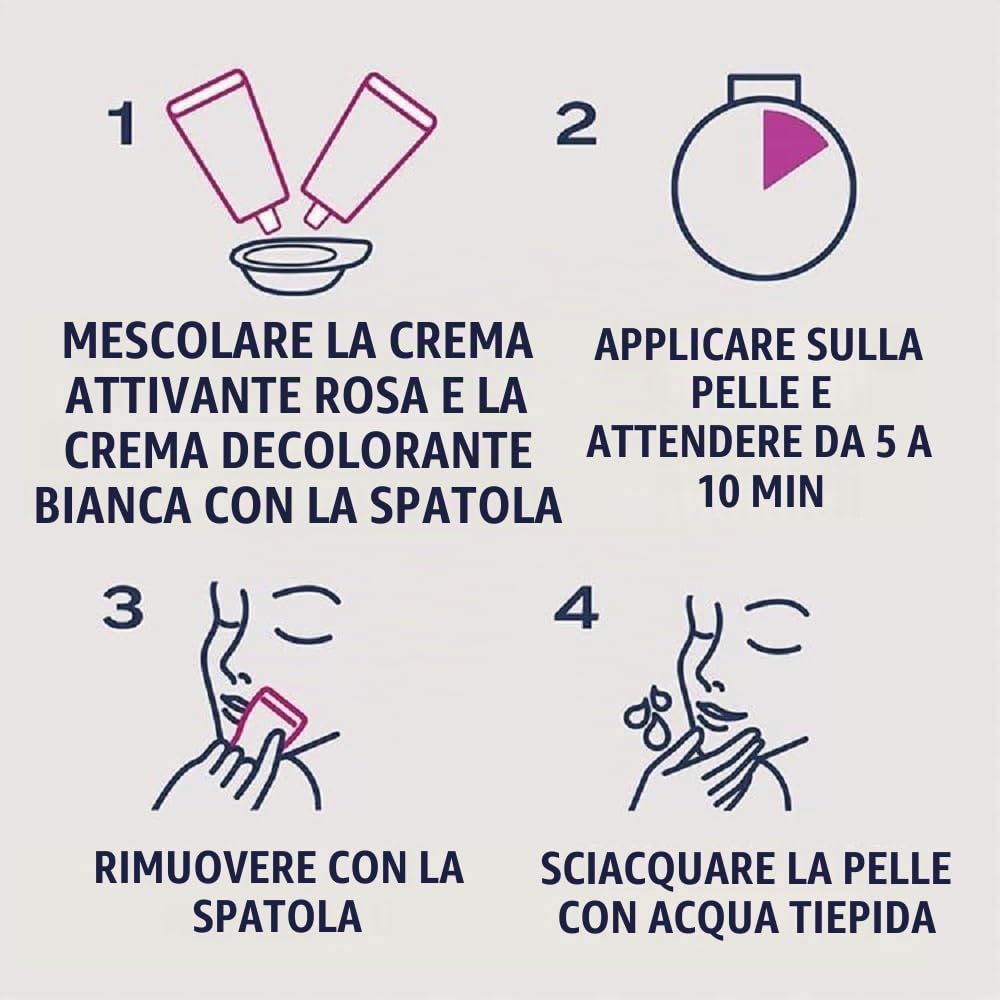 VEET Crema decolorante viso e corpo, 2 flaconi da 75 ml, confezione da 2
