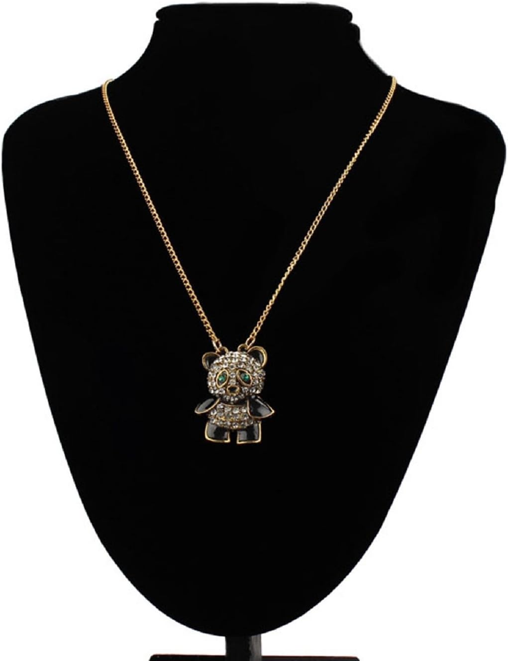Sannnysis Panda Pendant Sweater Chain Necklace