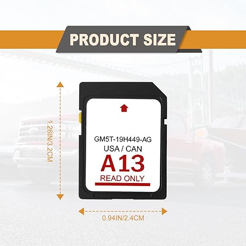 Miniatura 2 de Tarjeta SD A13, GM5T-19H449-AG, para sistema de navegación de sincronización de mapas de EE. UU. y Canadá, tarjeta SD, compatible con Ford/Lincoln