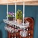 Flaschenregal Industrieller an der Wand befestigter Schmiede Loft-Retro- Eisen-Metallwein-Zahnstange, Wein-Flaschen-Gestell-Bar-Handwerks-hängenden Gegenschalen-Halter-Dekoration-Whisky-Schale / Wein-