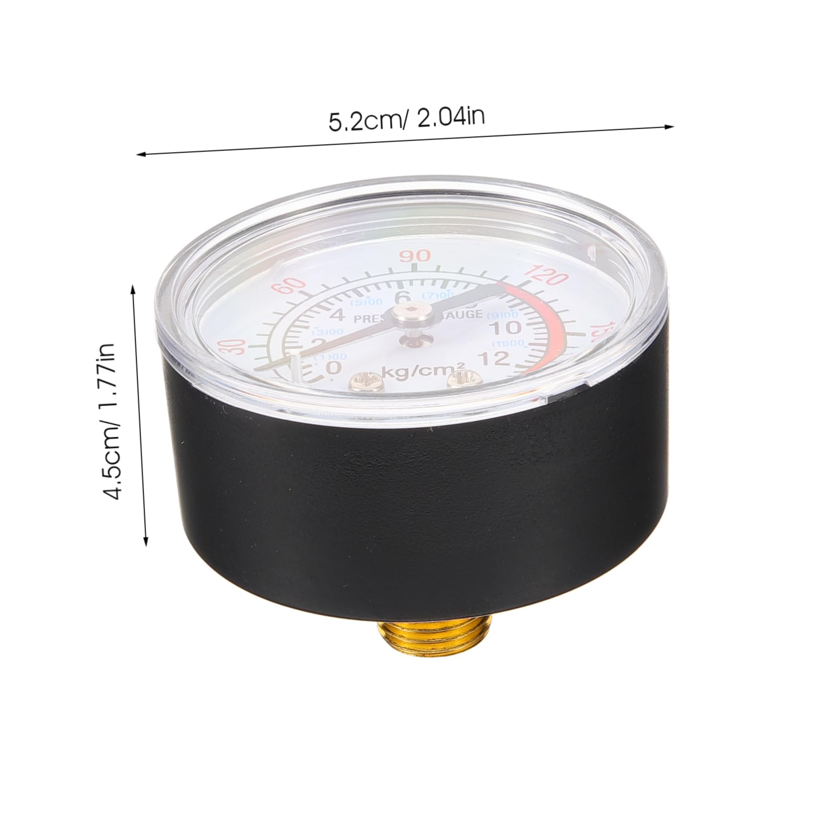 LIFKOME Popcorn Machine Pressure Gauge Tool Compact Air Pressure for Easy Setup Accurate Measurement Compatible with Various Models for Consistent Popcorn Texture