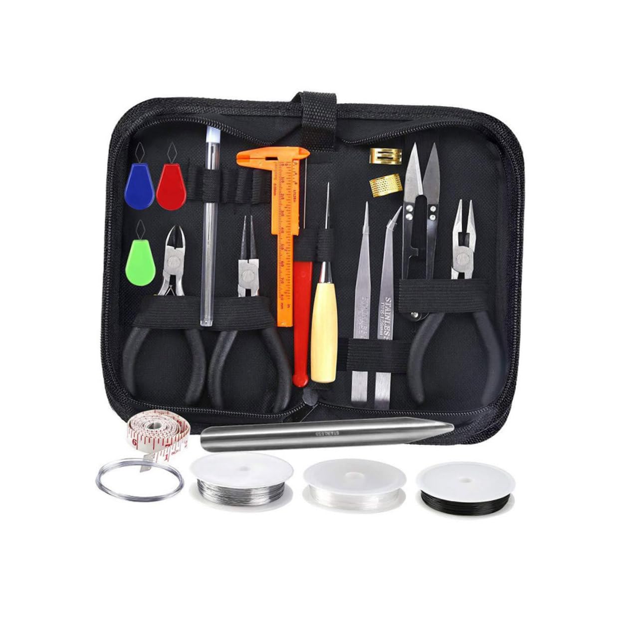 EXCEART 27 Piezas Kit de Accesorios de Joyería DIY para Abalorios