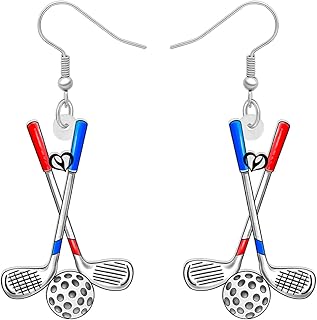 Novelty Floral Acrylic Dangle Physical Culture Sports Earrings for Women Jewelry Gifts Funny Sensitive Ears Hypoallergenic Charms