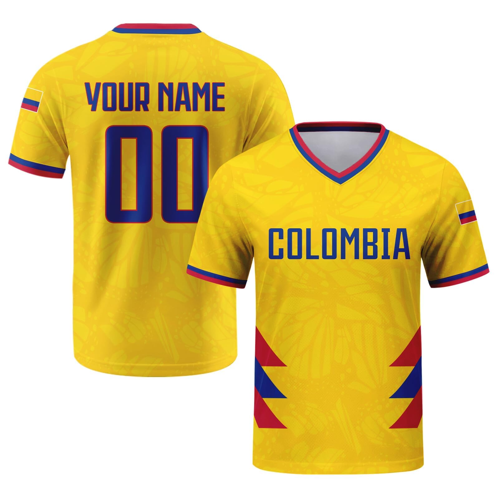 Custom 2026 National Soccer Jersey for Men Personalised Football Team Uniforms Jerseys Shirts Women Unisex A45 Colombia Jerseys — image 1