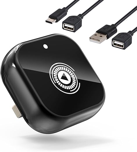 PulseNote B0G7L16VVS Wireless CarPlay Adapter USB-C for iPhone