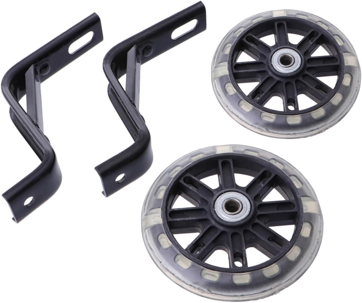 2pcs Training Wheel Bicycle for Boys and Girls Flashing Auxiliary Wheel Mute Training Cycling Bike Lights for Night Riding