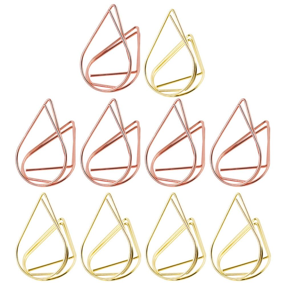 Place Card Holders Place Card Holder 10pcs Drop Shape Table Number Holder Wedding Table Card Holders Mini Name Card Holder Place Setting Holder Picture Clips Stand for Centerpiece