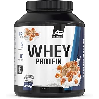 All Stars 100% Whey Protein Powder 2000 g Toffee