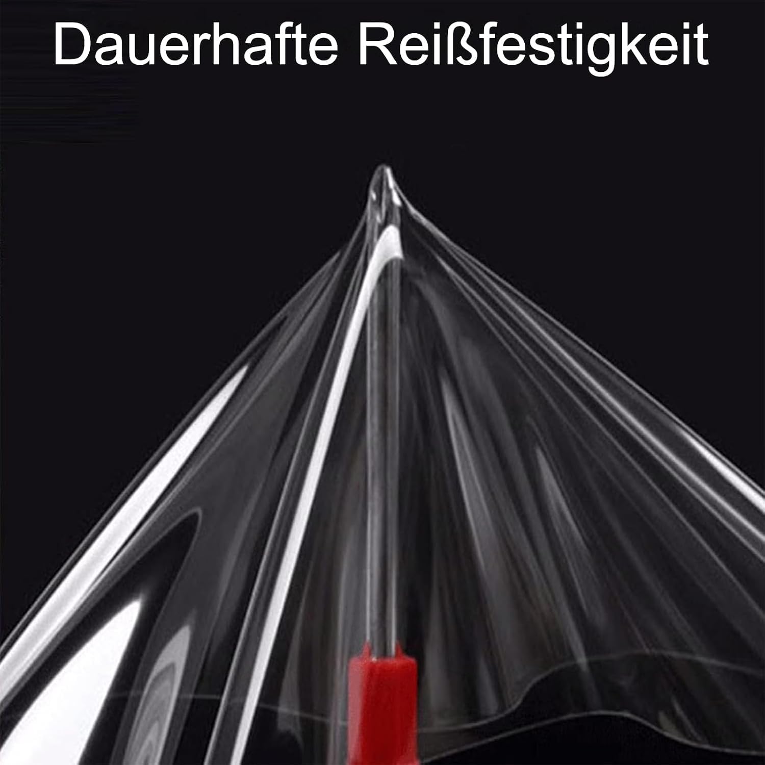 Transparente wasserdichte Abdeckplane mit Ösen 420g/m², PVC-Planen 2.5x3m