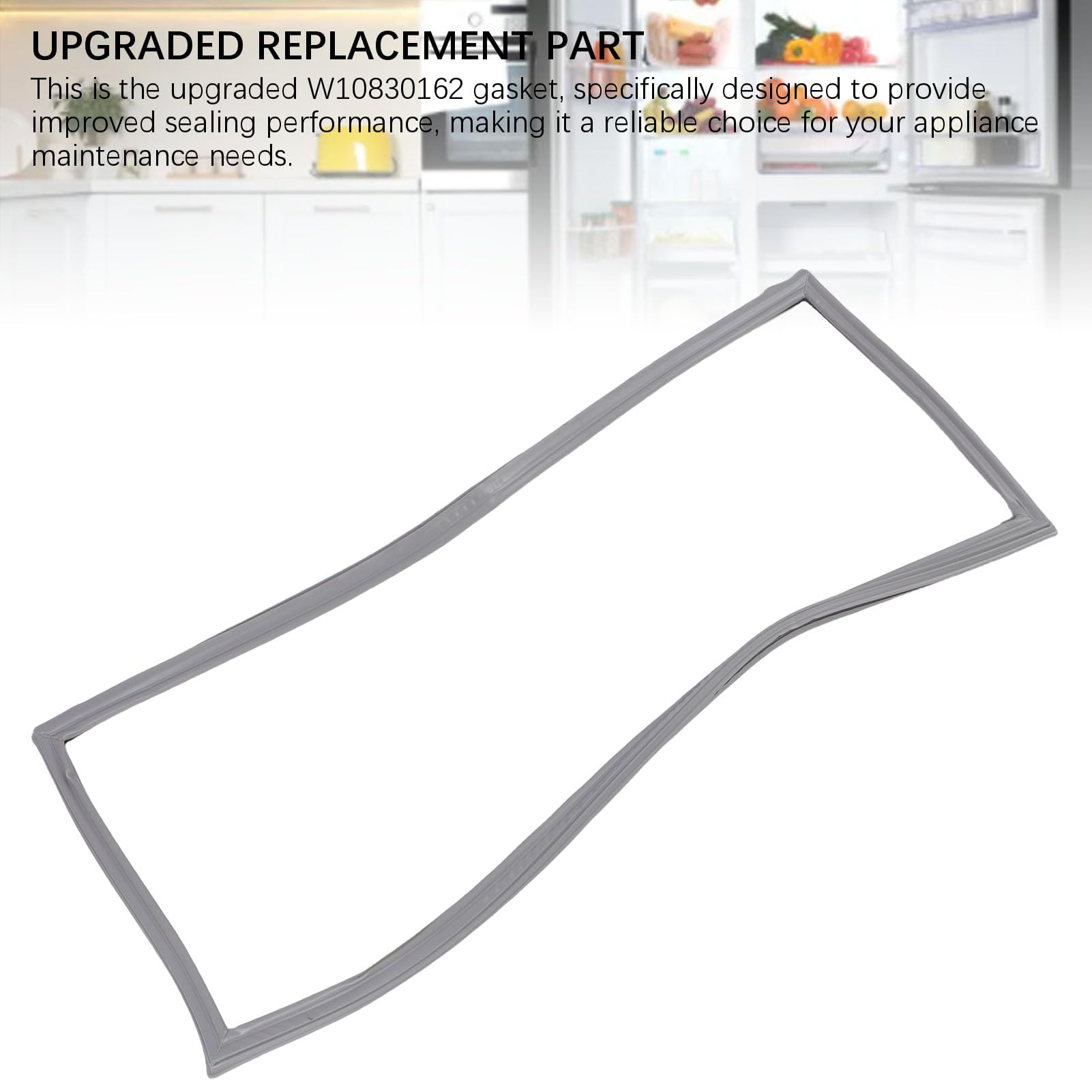 Kühlschrank Türdichtung aus Silikon, Ersatz für W12723206AP W10179332 W10179332N, W10830162, Französische Tür, Verbesserte Abdichtung, Einfache Montage