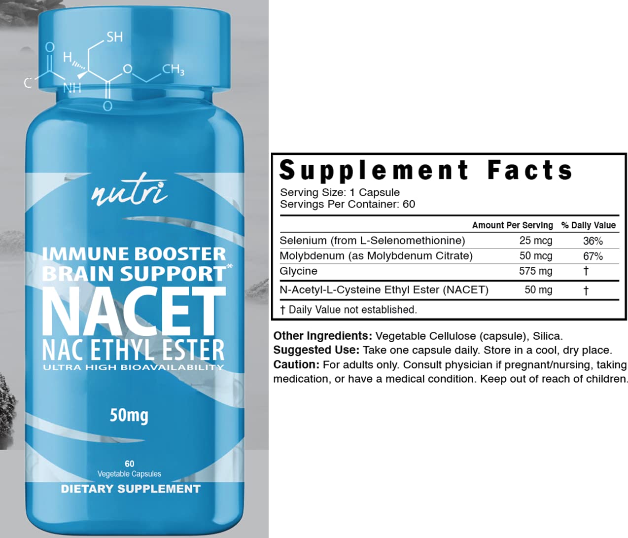 NACET NAcetyl Cysteine Ethyl Ester Clinically Enhances Glutathione