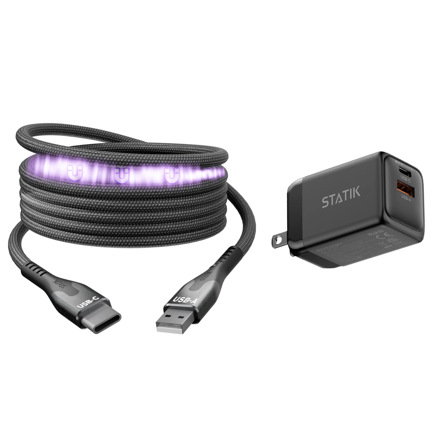 Statik MagStack (A to C, 3FT) & GaN Charger 48W