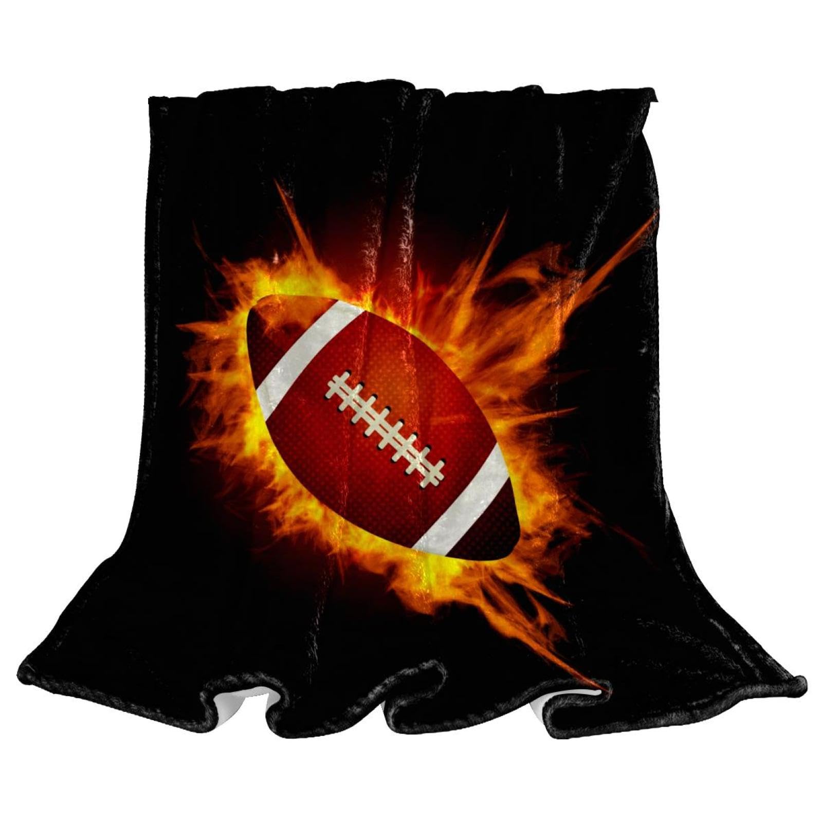 Couverture polaire football cadeau idéal chambre enfant ado