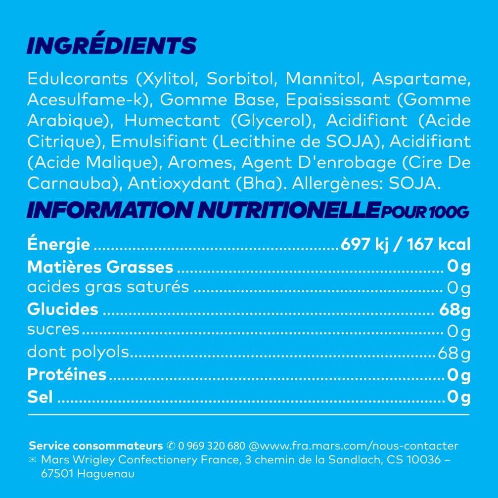 FREEDENT Chewing Gum Sans Sucre Fraise 30 Paquets 300 Dragées 420g