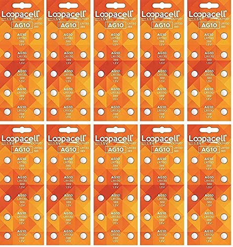 Pilas alcalinas LOOPACELL AG10 LR1130 SR1130SW x100 miniatura 1